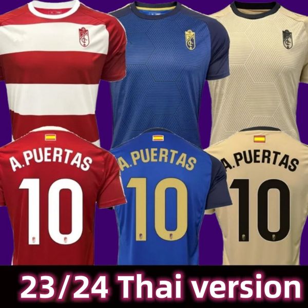 Grenade CF L.SUAREZ maillots de football kit enfants adultes 23 24 ABRAM A.PUERTAS D.MACHIS maillots de football SOLDADO M.MILLA DOMINGOS D. maillot HERRERA C.NEVA BACCA camiseta 2023