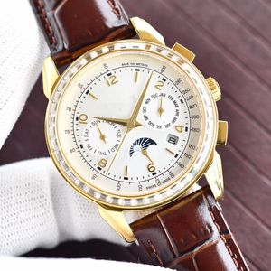 GRAND COMPLICATIONS montre pour homme pour homme automatique mécanique 42MM étanche profondeur 50M miroir saphir compteur qualité réplique officielle montre-bracelet avec boîte 100