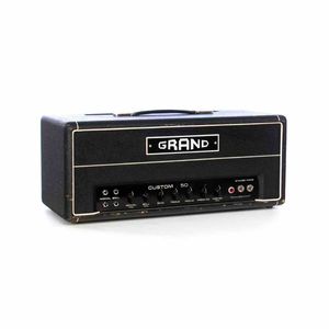 Tête d'ampli guitare Grand Dr504 Custom 50 W avec 2 sorties EL34 dans l'étage de puissance et 4 lampes de préampli Ecc83