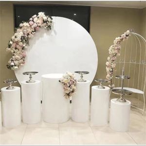 Grand evenement ijzeren cirkels staan voor verjaardag Baby shower grote bogen achtergrond decor ronde cake rack voor het gastvrije podium bruiloft decora 2133