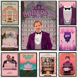 Grand The Budapest Movie Hotel Poster Canvas Schilderijen Prints Wall Art Pictures voor Woonkamer Club Home Decor HKD230829