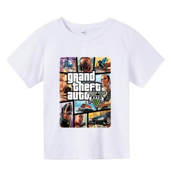 Grand Theft Auto Gta T Shirt kid Street Gta 5 T Shirt garçons et filles T-shirts enfants 039s vêtements fille vêtements surdimensionné tsh3128979