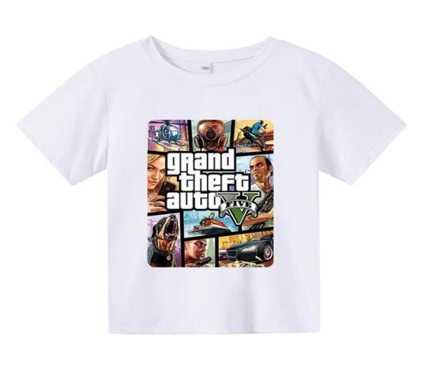 Grand Theft Auto GTA T-shirt Kid Street GTA 5 T-shirt garçons et filles Tshirts Enfants039 Vêtements fille Vêtements surdimensionnés TSH6610518