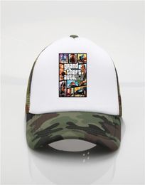 Grand Theft Auto V 5 GTA 5 Baseball Caps Summer Women Hats Trucker Caps3384847