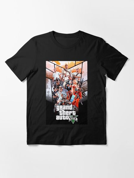 Grand Theft Auto V t Shirt for Men Women Game GTA 5 Vêtements imprimés GTA V Grand Thef
