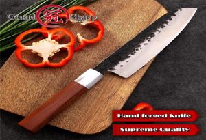 Couteau Santoku Grandsharp 7 pouces couteaux de cuisine faits à la main couteaux de cuisine japonais High Carbone Steel Chef039S SINCIPE TOLLING 3551310