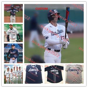 Grant Norris Penn State Nittany Lions Baseball Jersey Bobby Marsh Ben Kailher C.J. Pittaro Tyson Cooper Jake Cooper Ryan Partridge Penn State Jerseys Custom