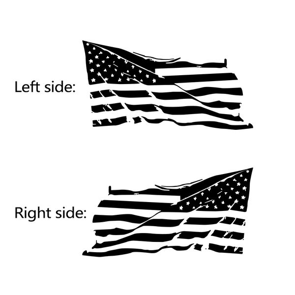 Graphcis USA American Flag Decor Stickers Divers Taille Car Vinyl Decal Auto Tuning Accessoires pour Ford F150 Ranger GMC Sierra