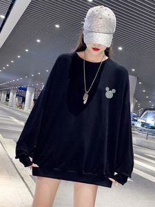 Pulls graphiques sweat-shirts pour femmes noir vêtements féminins dropshipping Y2k japonais Streetwear esthétique tendance couverture en coton Emo 240301
