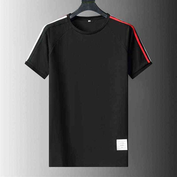 Camisetas gráficas 2021, camiseta de gran tamaño, ropa de calle, ropa de moda coreana para hombre, camisetas negras de talla grande, camisetas informales para hombre G1222