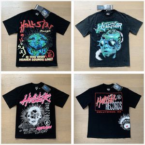 Tee Graphic Hellstar Shirt Hell Star Shirts Designer T-Shirts Men Tshirt Vêtements Hipster Vintage Washed Fabric Street Graffiti Lettrage F