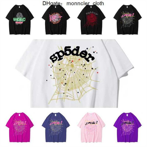 T-shirt graphique T-shirt Pink Young Thug SP5der 555555 PROPRIE DE TEMPLE SPIDER IMPRIMÉ Coton H2Y SLATIONS CHEURS COLONS TO TEES HIP HOP Taille XS-XXL S1F1