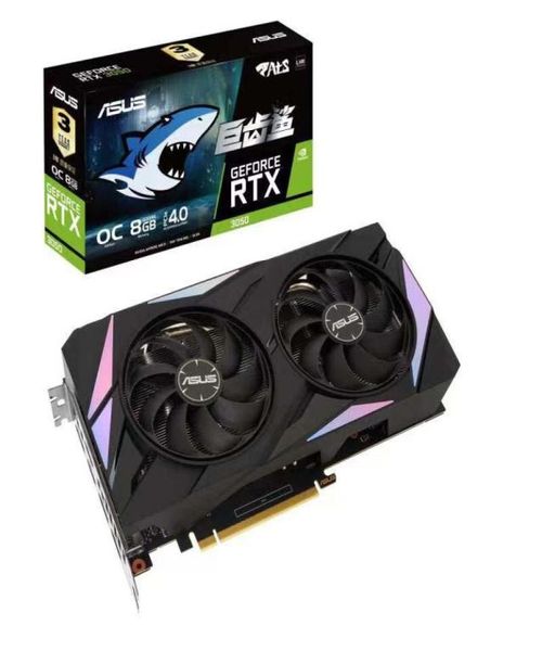 Cartes graphiques ASUS ATS RTX3050 O8G GAMING RTX 3050 prend en charge le processeur de bureau AMD Intel LHR7091575