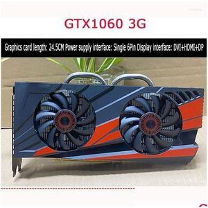 Grafische kaarten voor Asus Gtx1060 3G Chicken-Eating Independent Game Card Nvidia Video Geforce Gddr5 Pcie 3.0Graphics Drop Delivery Co Dh1S3
