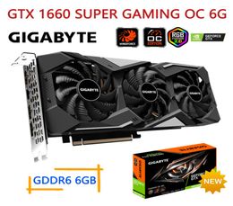 Grafische kaarten Gigabyte GTX 1660 Videokaart Super gaming OC 6G 1660S NVIDIA GDDR6 6GB 192BIT Desktop GPU PCI Express 303714420