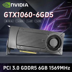 Tarjetas gráficas GTX1060-6GD5 Tarjeta Nvidia GeForce GTX 1060 GDDR5 6GB 16NM GP106-400 1506/1708MHz 192bit PCI Express 3.0 16x usado