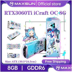 Cartes graphiques Maxsun Geforce Rtx 3060Ti Icraft Oc 8G Gddr6 Gpu 8Nm Nvidia Computer Pc 256Bit Dpx3 Gaming Video Card Fl New Drop Deliv Otj2U