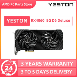 Tarjetas gráficas Yeston RTX 4060 8G D6 GPU GDDR6 Nvidia tarjeta gráfica 8Pin 128 Bit RTX4060 para Juegos de PC