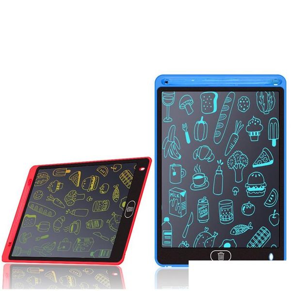 Tabletas gráficas Plumas 6.5 pulgadas LCD Tableta de escritura Super Bright Electronic Doodle Pad Home Office School Ding Board Drop Delivery Com Otfln