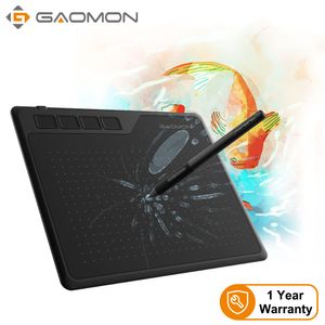Graphics Tablets Pens GAOMON S620 65 x 4 Inches Digital Tablet Anime Graphic for Drawing Playing with 8192 Levels BatteryFree Pen 230808