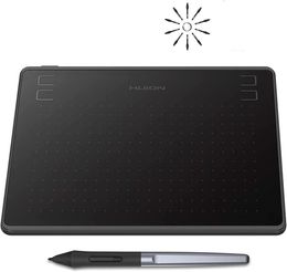 Tabletas gráficas Bolígrafos HUION HS64 6x4 pulgadas Dibujo gráfico Teléfono Tableta Herramientas de pintura con lápiz óptico sin batería para Android Windows y macOS 230808