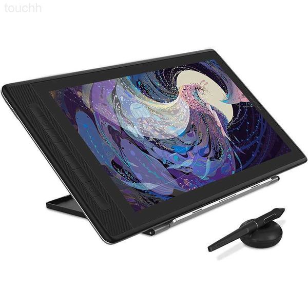 Tablettes graphiques Stylos HUION KAMVAS Pro 16 2,5K QHD Tablette de dessin avec écran QLED Tablette graphique entièrement laminée avec stylet sans batterie 15,6 pouces L230923