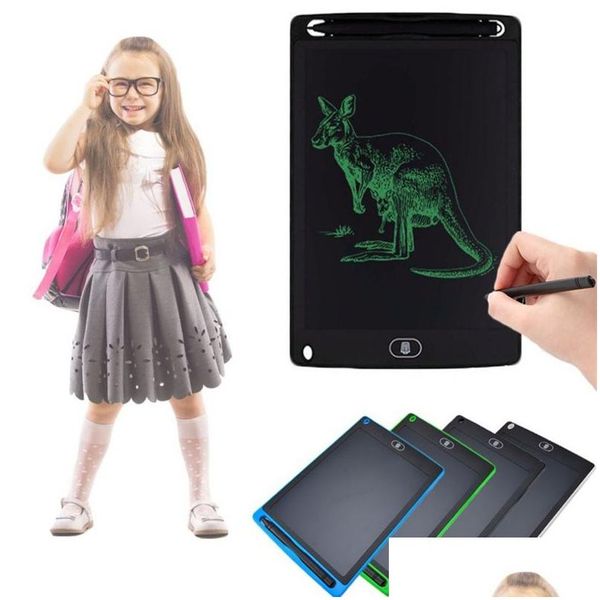 Tabletas gráficas Bolígrafos Tableta de escritura LCD 8,5 pulgadas Electrónica Ding Iti Colorf Sn Almohadillas de escritura a mano Pad Tableros de notas para niños Adt Drop Del Oty5P