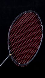 Grafiet single badminton racquet professionele koolstofvezel badminton racket met draagtas hv999275270