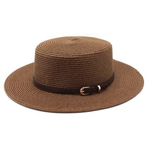 Chapeau haut de forme plat à large bord pour femmes, petit filet frais, vert herbe, modèle rouge, printemps et été, soleil français, ombre de plage, chapeau de paille