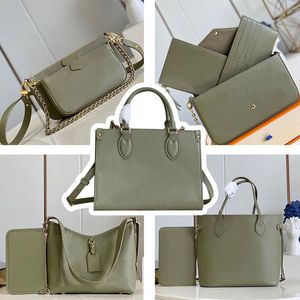 Bolso de mano verde hierba Bolso de diseñador Bolso porta tarjetas Bolso de cadena tejido para mujer Bolso de piel entera de calidad de espejo superior Bolso de tienda Múltiples bolsillos Monederos Hardware de lujo