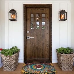 Grateful Dead Team Bedroom Mat Mathat Flannel Carpet Entrance Door Rapier Home Decor