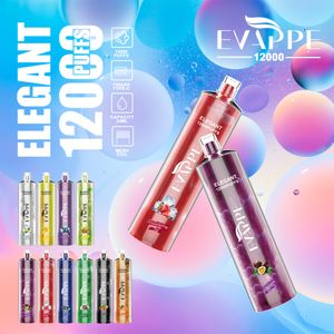 24 ml E liquide type-c batterie rechargeable Evappe élégant 12000 bouffées stylo en gros Jnr Shisha narguilé Ecig