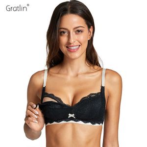 Gratlin Allaitement Maternité Soutien-gorge d'allaitement Sous-vêtements sans fil Alimentation non rembourrée pour les femmes enceintes Y0925