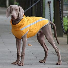 Veste réfléchissante pour gros chien avec pierres tombales, vêtements d'hiver imperméables pour animaux de compagnie de grande taille, vêtements de Weimaraner Whippet Greyhound