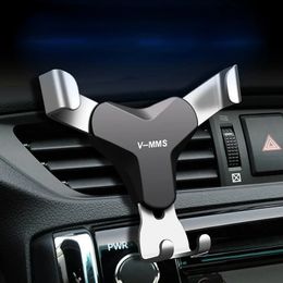 Gravity Car Holder Auto Air Vent Mount Mount Clip Bracket Cell Holder No Magnetic GPS Mobiele telefoonstandaard voor iPhone 14 Xiaomi Samsung