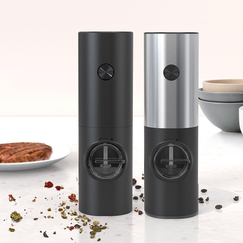 Gravity Electric Salt Pepper Grinder Kitchen Automatic Grinder Battery Operated Adjustable Mill Coarseness