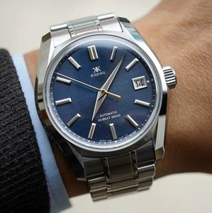 Graxx merk topmode horloge voor heren Crown Blue Lion Grand Seixx roestvrij staal waterdicht kalender designer uurwerk horloges van hoge kwaliteit Montre
