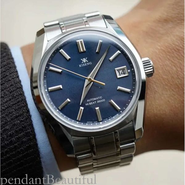 Graxx Marca Top Reloj de moda para hombres Crown Blue Lion Grand Seixx Acero inoxidable Calendario a prueba de agua Relojes de movimiento de diseñador Montre de alta calidad