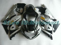 GRIJS ZWART Kuip kit voor SUZUKI GSXR1000 00 01 02 GSXR 1000 2000 2001 2002 K2 GSX R1000 Kuip onderdelen + 7 geschenken GS35