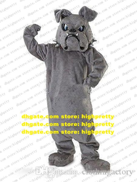 Disfraz de mascota perro Bulldog gris Pitbull Bull, traje de personaje de dibujos animados para adultos, accesorios de escenario Showtime de marca IDENEITY zz7882