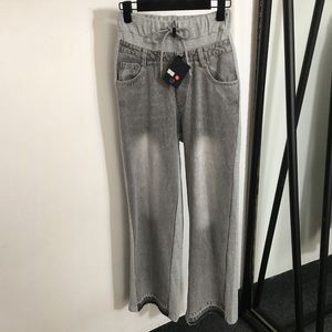 Jean designer gris pantalon de jean de luxe féminin