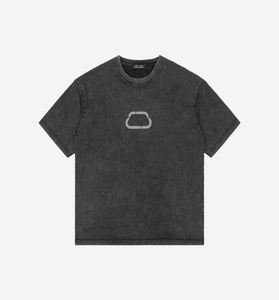 Logo lavé en détresse gris Tshirt surdimensionné imprimé Men Designer T-shirts Paris Brand Tshirt d'été Tshirt High Qua1013969