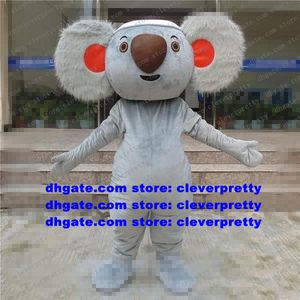 Koala gris ours Coala mascotte Costume adulte personnage de dessin animé tenue Costume Promotion des ventes scène professionnelle magique zx704
