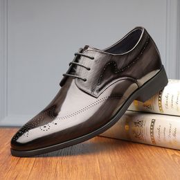 Gris hommes richelieu chaussures à lacets bout rond marron affaires hommes chaussures formelles à la main hommes chaussures taille 38-48 livraison gratuite