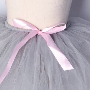 Tenue de jupe tutu de souris grise pour bébé filles animaux halloween tutus costumes pour enfants