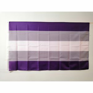 Drapeau de fierté Graysexual 3x5 FT bannière gay LGBT 90x150cm Festival fête sport cadeau 100D Polyester intérieur extérieur imprimé drapeaux et bannières