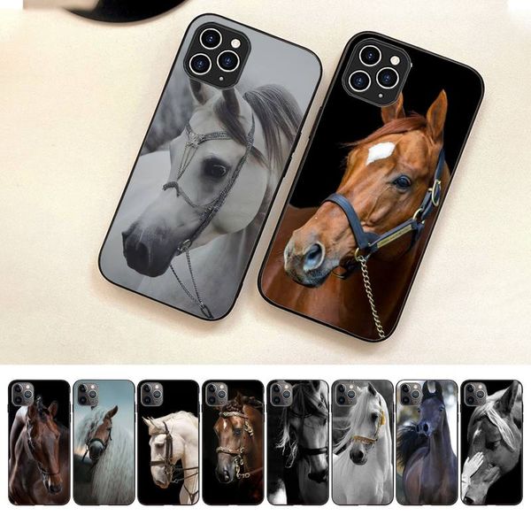 Gran estuche para teléfono de caballo de belleza para iPhone 7 8 Plus X XR XS 11 12 13 iPhone15 15Promax mini móvil iPhones 14 Pro Max Case