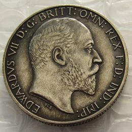 Grande-bretagne 1902 King Edward VII Silver Florin Copy Coin accessoires de décoration pour la maison