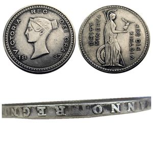 Grande-bretagne Victoria argent motif couronne 1837 copie pièce accessoires de décoration pour la maison