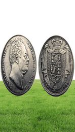 Grande-Bretagne William IV Proof Crown 1831 Copie Coin Home Decoration Accessoires6724067